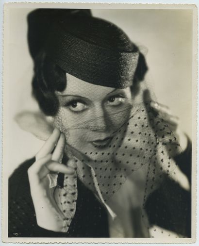 null Edwige FEUILLÈRE (1907-1998), actress of theater and cinema. Vintage silver...