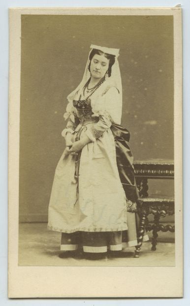 null [COURTISANES] Delphine MARQUET, dancer and actress at the Théâtre du Gymnase....