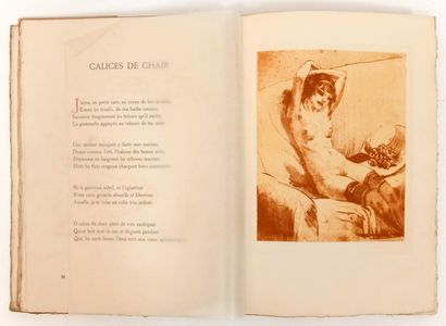 null Paul VERLAINE - Albert DECARIS. Tender poems. Paris, 1957. In-4 in sheets, cover...