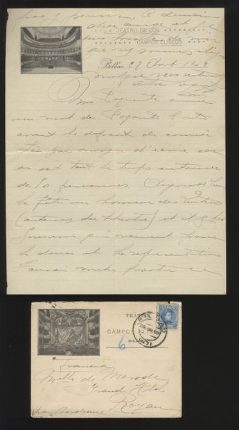 null IMPORTANT CORRESPONDENCE ADDRESSED TO CLÉO de MÉRODE.

Correspondence: 27 letters...