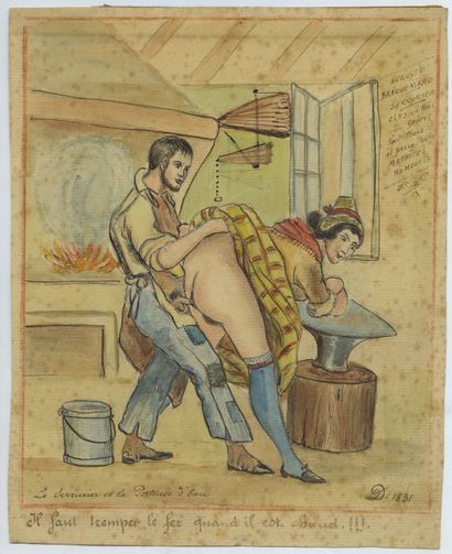 null [Unidentified artist]. The Locksmith and the Water Bearer, second half of the...