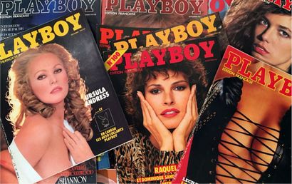 null 64 MAGAZINES AND CALENDARS. Playboy French Edition. 39 issues (from March 1981...