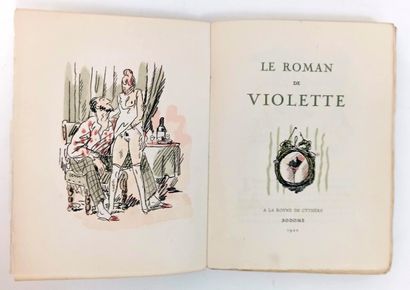null [MANNOURY d'ECTOT (Marquise de). Le Roman de Violette. À la Royne de Cythère,...
