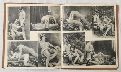 null [Unidentified photographers]. Pornographic scenes, circa 1930. Booklet of 8...