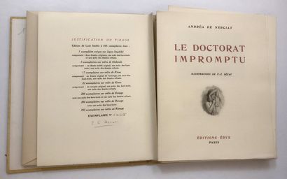null ANDRÉA de NERCIAT - Paul-Émile BÉCAT. The impromptu Doctorate. Éditions Éryx,...