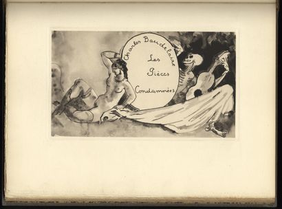null Charles BAUDELAIRE - PICART LE DOUX. The Flowers of Evil. Condemned pieces....