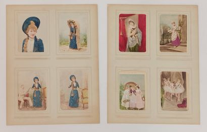 null THEATRES. Bianca Duhamel, Van Bosch, etc. 32 silver prints, cabinet card size,...