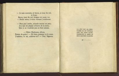 null Pierre ARETIN - [André COLLOT]. Sonnets Luxurieux, Paris, 1931. In-8 in sheets...