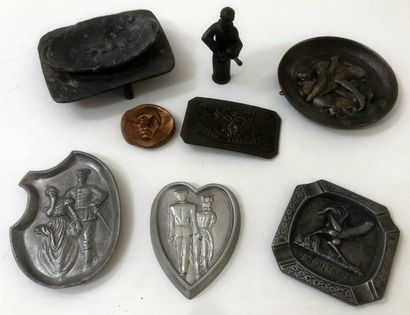 MISCELLANEOUS OBJECTS. 8 metal objects, mostly...