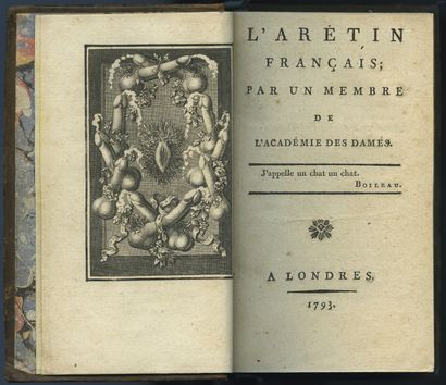 null [ANDRÉA de NERCIAT]. Le Doctorat in-promptu. [Paris] 1788. ln-12 of III and...