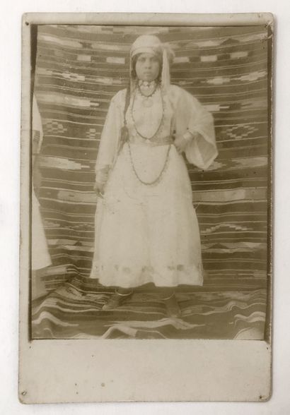 null [PROSTITUTION] A Fatma at the Lupanar of Bou-Saada, 1928. Vintage silver print...