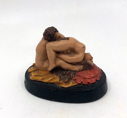 null 4 SCULPTURES. Gérard NOËL. Salammbô. Figurine painted in resin, height 20 cm....