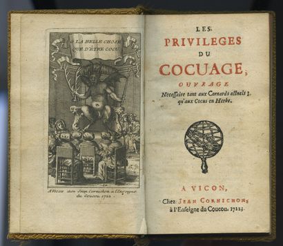 null [Samuel CHAPPUZEAU or Eustache LE NOBLE ?] Les Privilèges du cocuage, a necessary...