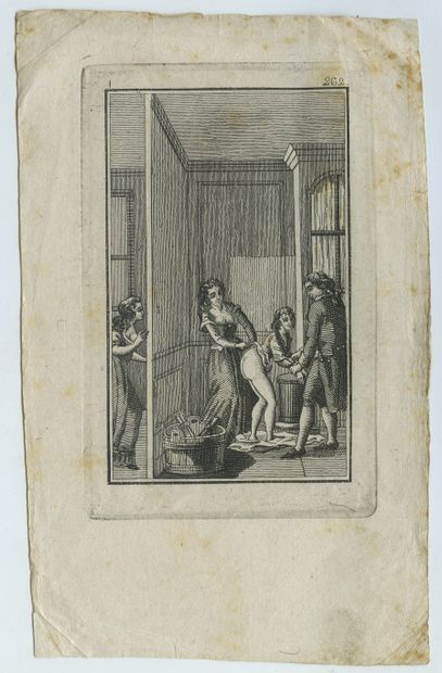 null Marquis de SADE. Juliette. 8 engravings, 11 x 7.2 cm, including a frontispiece,...