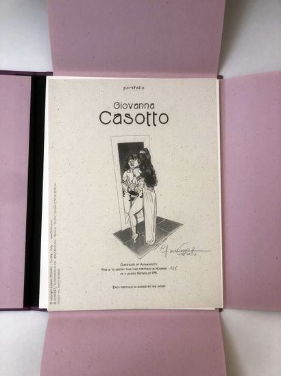 null Giovanna CASOTTO. Portfolio, 2001. Hardcover portfolio containing 8 offsets...