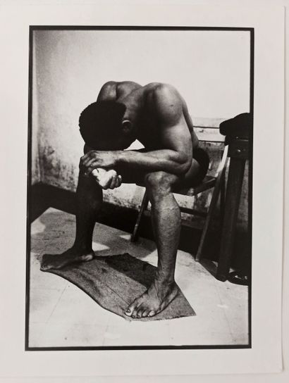 null MALE. James FOX (born 1935). After the Game, the Locker Room, ca. 1978. Vintage...