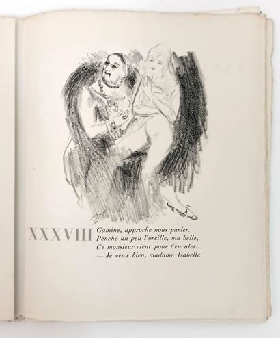 null Pierre LOUŸS - Marcel VERTÈS. Erotic poems by a famous author, illustrated with...