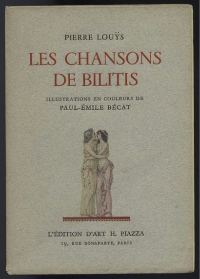 null [ORIGINAL DRAWING BY PIERRE-ÉMILE BÉCAT]. Pierre LOUŸS. Les Chansons de Bilitis....