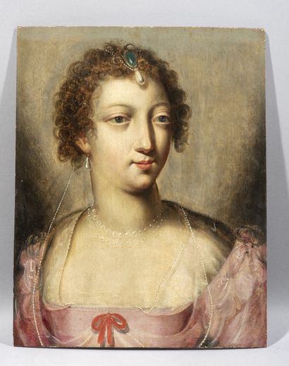 null Attribué à Jean DUCAYER (actif en France vers 1635)
Portrait de dame en buste
Panneau...