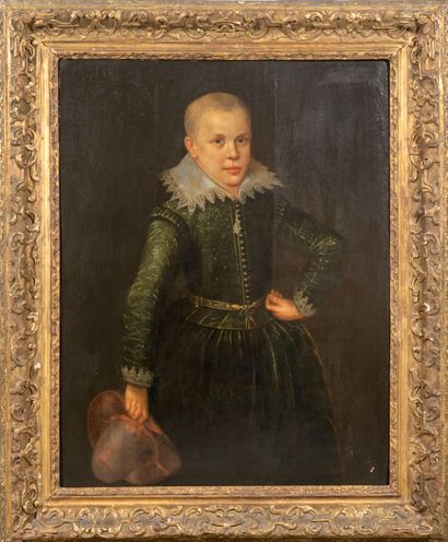 null Attribué à Rochus Jacobszoon DELFF (vers 1572 - 1617)
Portrait d’un jeune prince...