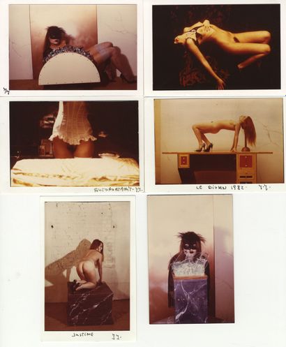 null Irina IONESCO (1930-2022). Autoportrait, Justine, Le Divan, etc. 1982. 6 épreuves...