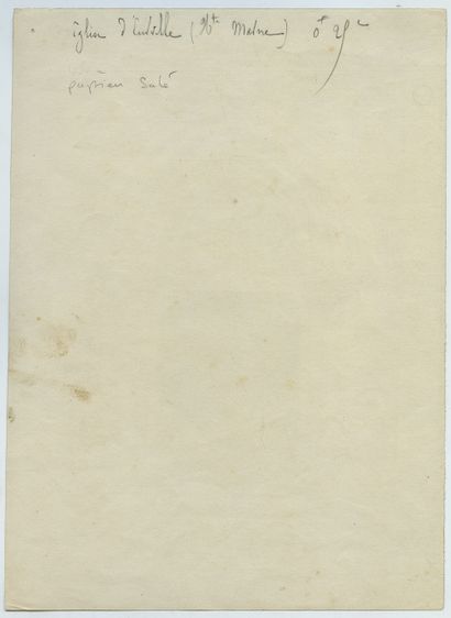 null HAUTE-MARNE. Église d'Eurville, vers 1860. Épreuve sur papier salé, 23,8 x 17,2...