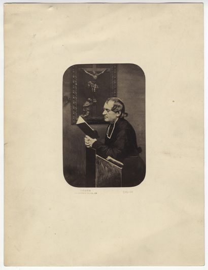 null Isidore DÉMÉE (1820-1898), photographe. Portrait de prêtre, vers 1850. Épreuve...