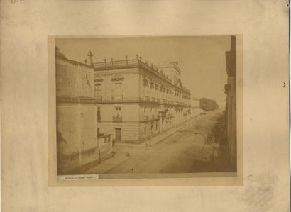 null MEXICO CITY, 19th century. 6 vintage silver prints, approx. 20 x 25 cm. Mounted...