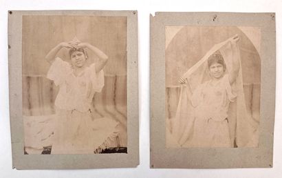 null N.D. publisher. Portraits of Maghrebi women, circa 1880. 4 period prints on...