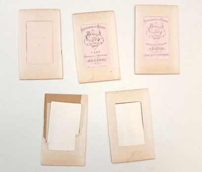 null SÉNÉGAL. Esclavage, vers 1860. 11 épreuves sur papier albuminé, format cartes...