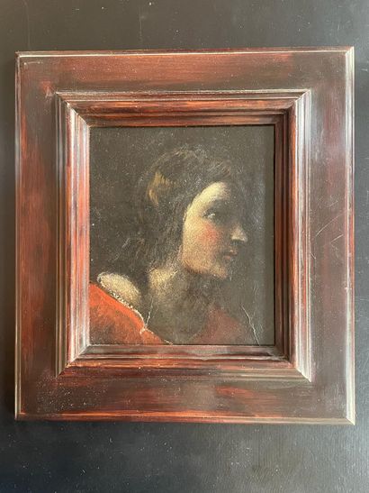 null Italian school of the 17th century
portrait of a young man
Fragment of oil on...
