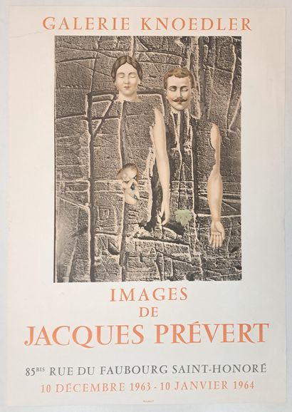 null 2 POSTERS. Jacques PRÉVERT. Images. Galerie Knoedler, Paris, December 1963-January...
