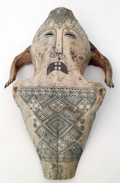 null TIMOR, ATONI ETHNIC GROUP. Atoni ceremonial skull, Fenun or Anin village, West...