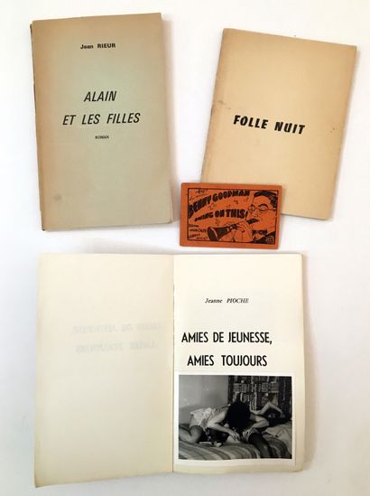 null Lot visible on www.msg-encheres.com
CURIOSA. PORNOGRAPHY. 3 volumes, circa 1960....