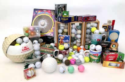 null GOLF. Over 200 golf balls: tournament balls, canned balls, colored balls, etc....