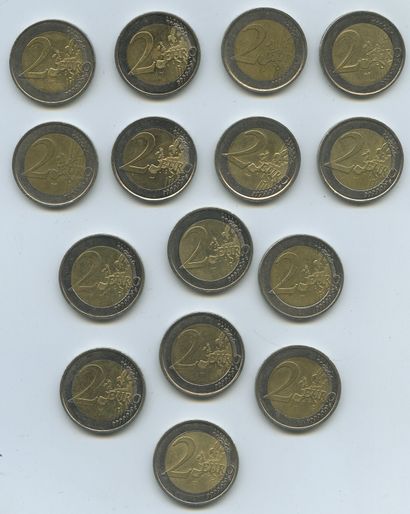 null CURRENCY. Set of 49 2 euro coins.