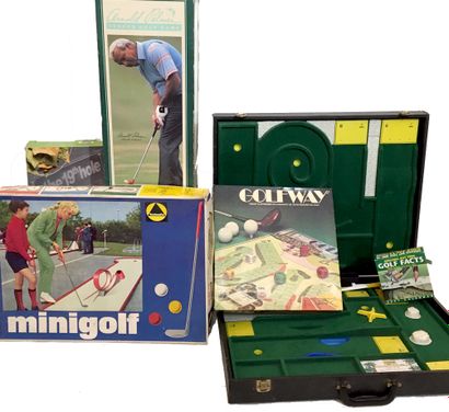 null GOLF. 16 wooden games, board games, mini-golf, etc.
