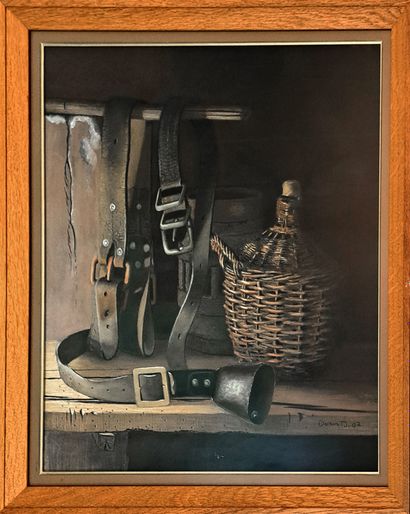 null Denis D. In the old shed, 2007. Pastel, 57 x 51 cm. Signed and dated lower ...