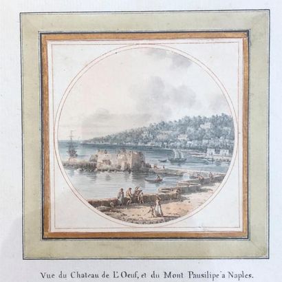 null Victor Jean Nicolle, (1754-1826)
Vue du Château de l’Œuf et du Mont Pausilipe,...