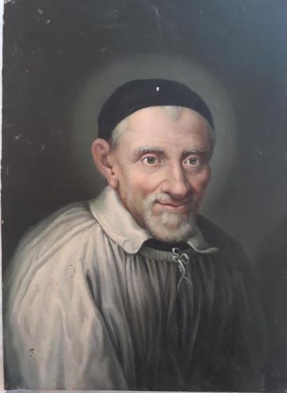 null A. Bossi (?)
Paire de portraits d'écclésiastes dont Saint François de Sales
Huile...