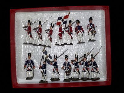 null ANCIEN REGIME. France. Infanterie CBG Mignot. 14 figurines : Grenadiers de la...