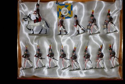 null EMPIRE. Portugal. Infanterie Lucotte. 13 figurines Légion du Portugal (dont...