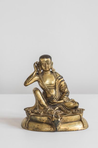 null Milarépa, yogi poète et magicien Tibétain, grand maître du Bouddhisme figuré...