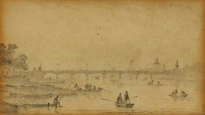null 
École FRANÇAISE du XVIIIe?siècle


Scène de pêcheurs en bord de rivière (l’une...