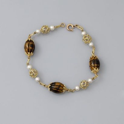 null Bracelet à l'identique en or jaune, 750 MM.
Longueur: 20 cm - Poids brut: 16,8...