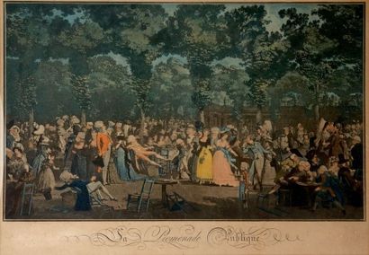 D'après Philibert-Louis DEBUCOURT (1755-1832) La Promenade Publique
Impression d'après...