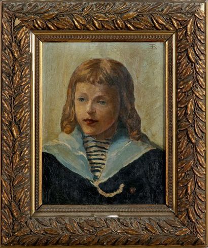 Ernest Rouart (1874-1942) Portrait de Georges Senoier à 5 ans et demi, Paris 1894
Huile...
