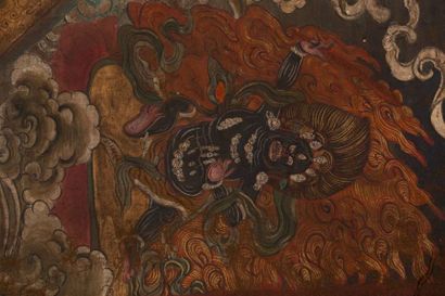 null Tangka Ushnishavijaya, la déesse de la longévité dans le Bouddhisme Tibétain...