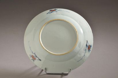 null CHINE, Compagnie des Indes - XVIIIe siècle
Assiette en porcelaine émaillée polychrome...