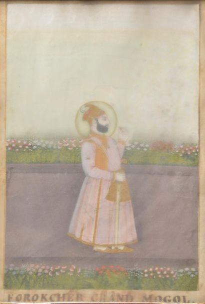 null Ensemble de huit miniatures indiennes dont : scènes de palais, courtisanes,...